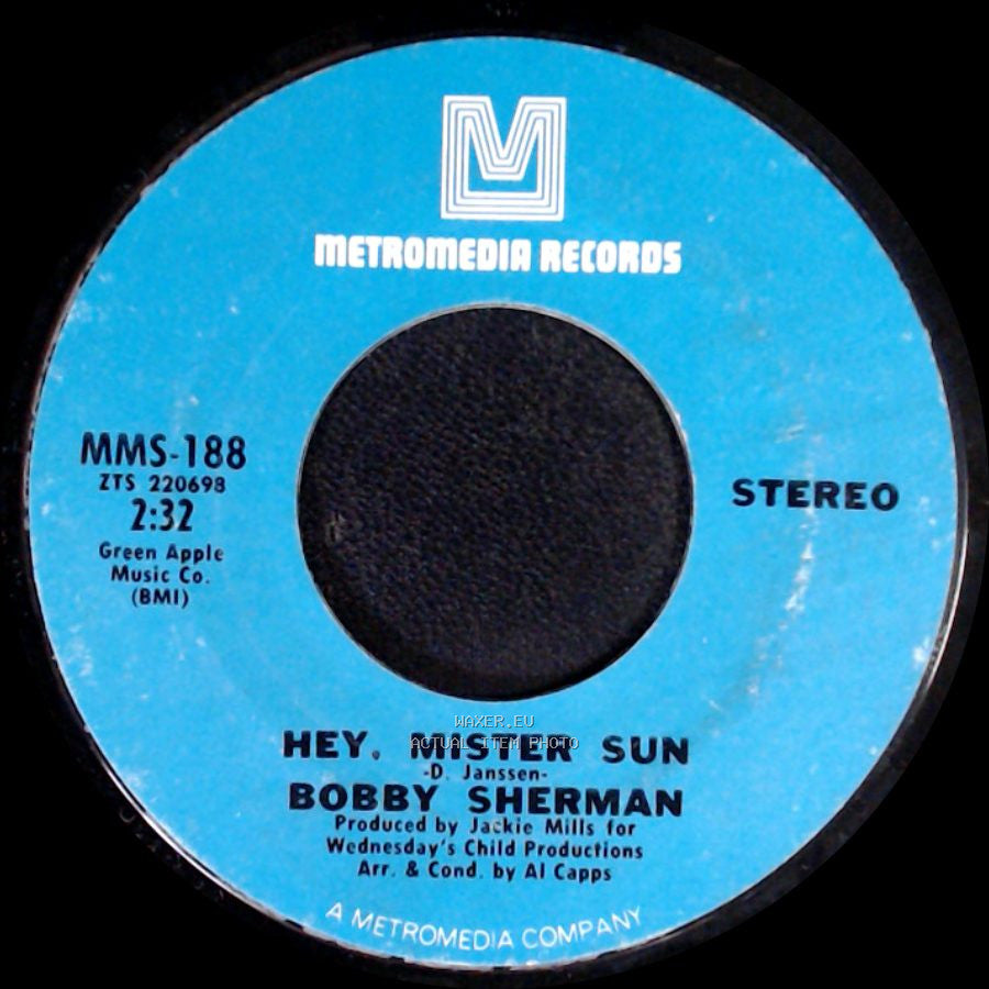 Bobby Sherman - Two Blind Minds / Hey, Mister Sun side A