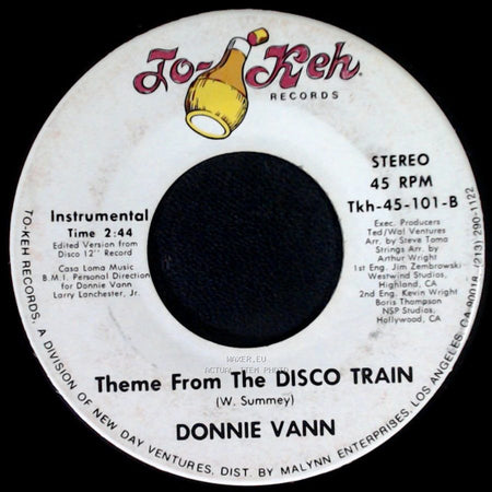 Donnie Vann - Disco Train / Theme From The Disco Train side B