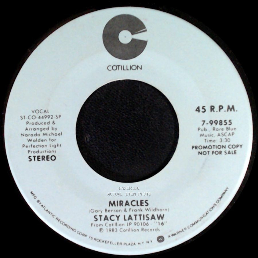 Stacy Lattisaw - Miracles / Miracles side A