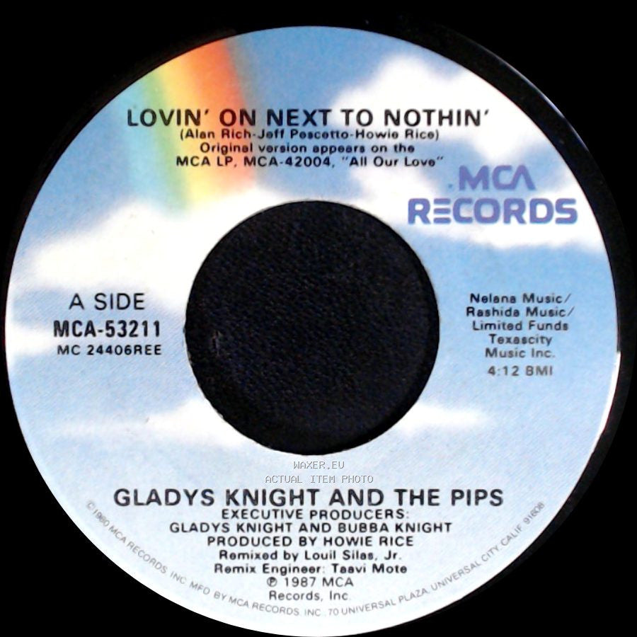 Gladys Knight And The Pips - Lovin' On Next To Nothin' / Lovin' On Next To Nothin' (Instrumental) side A