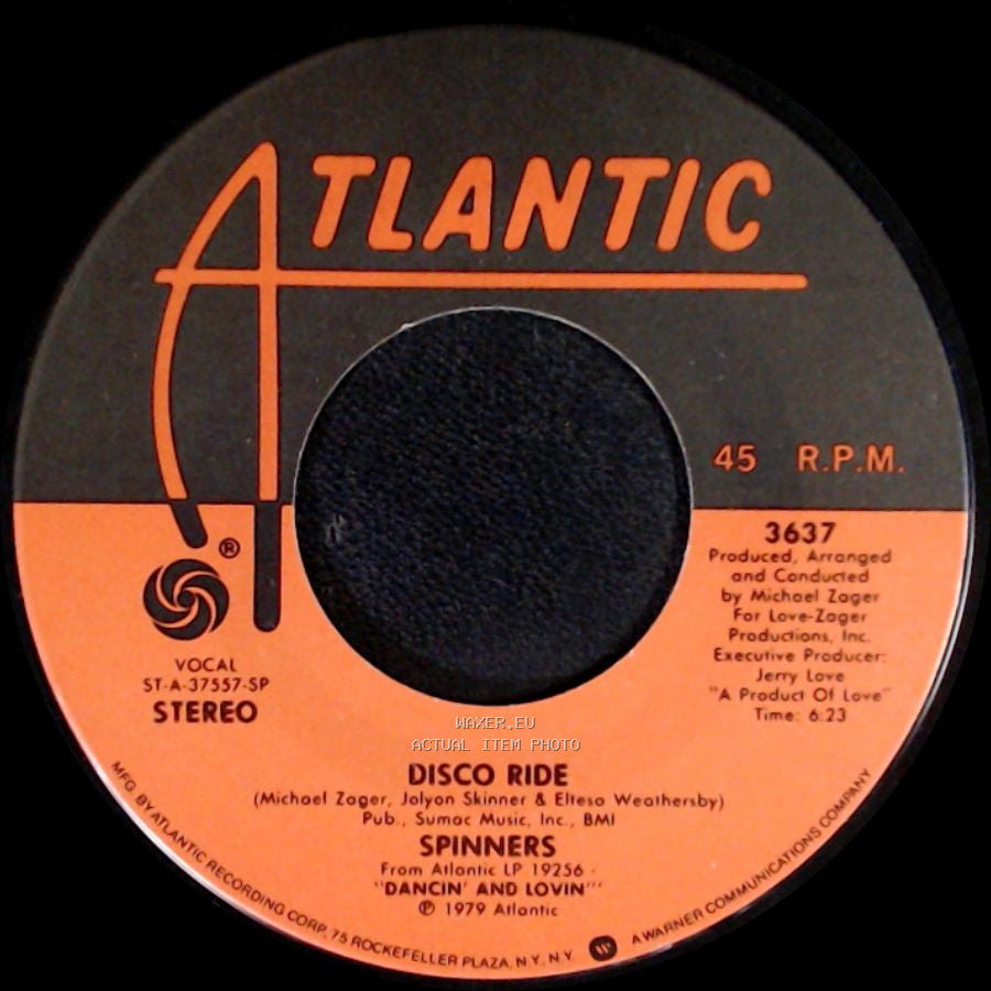 Spinners - Disco Ride / Medley: Working My Way Back To You / Forgive Me, Girl side A