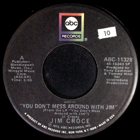 Jim Croce - You Don't Mess Around With Jim / Photographs And Memories side A