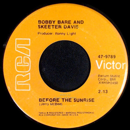 Bobby Bare And Skeeter Davis - Before The Sunrise / Your Husband, My Wife side A