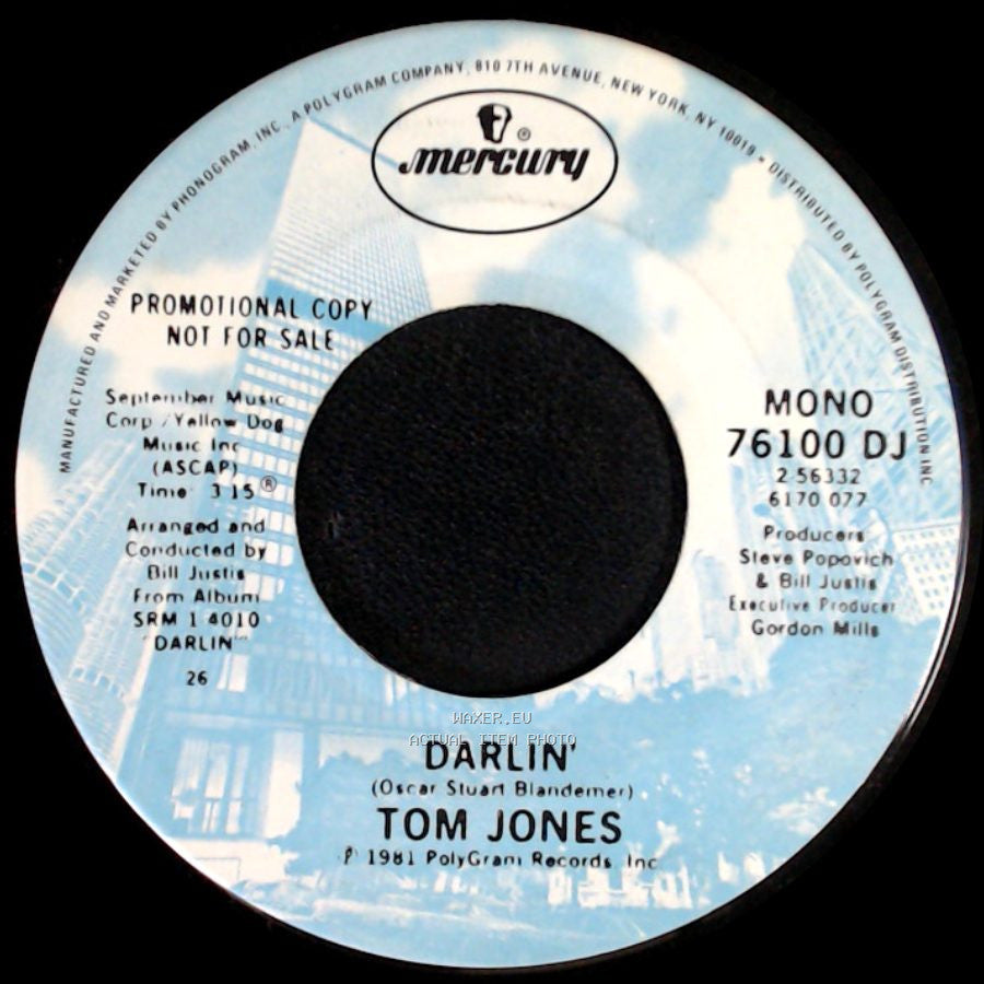 Tom Jones - Darlin’ / Darlin' side B
