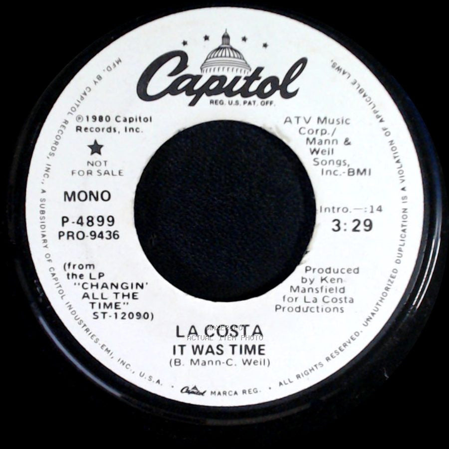 La Costa - It Was Time / It Was Time side B