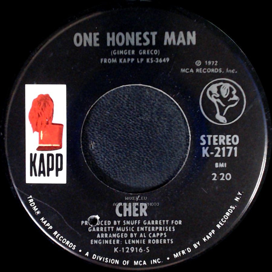 Cher - Living In A House Divided / One Honest Man side B