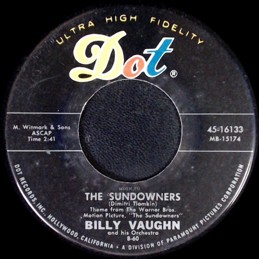 Billy Vaughn And His Orchestra - The Sundowners / Old Cape Cod side A