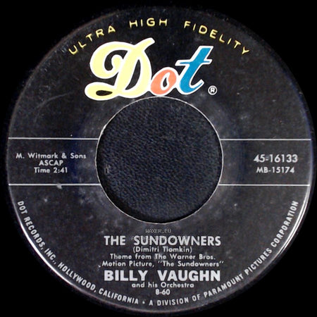 Billy Vaughn And His Orchestra - The Sundowners / Old Cape Cod side A