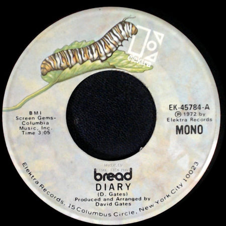 Bread - Diary / Down On My Knees side A