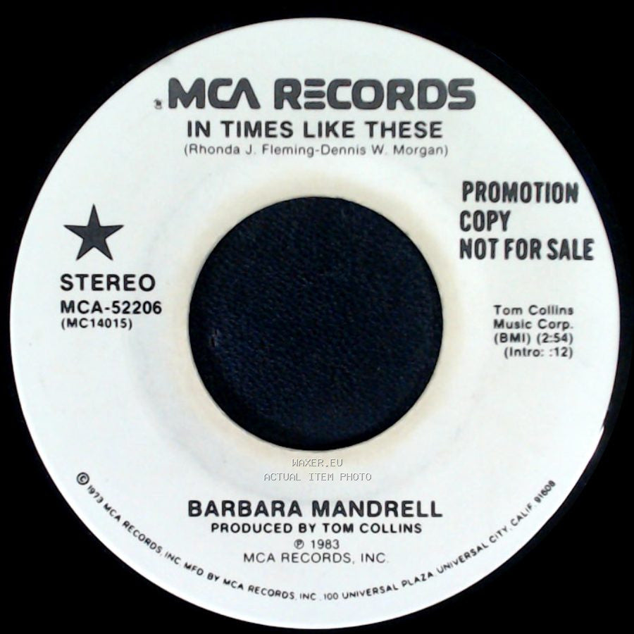 Barbara Mandrell - In Times Like These / In Times Like These side B