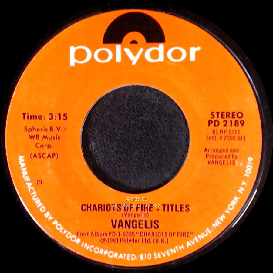 Vangelis - Eric's Theme / Chariots Of Fire - Titles side B