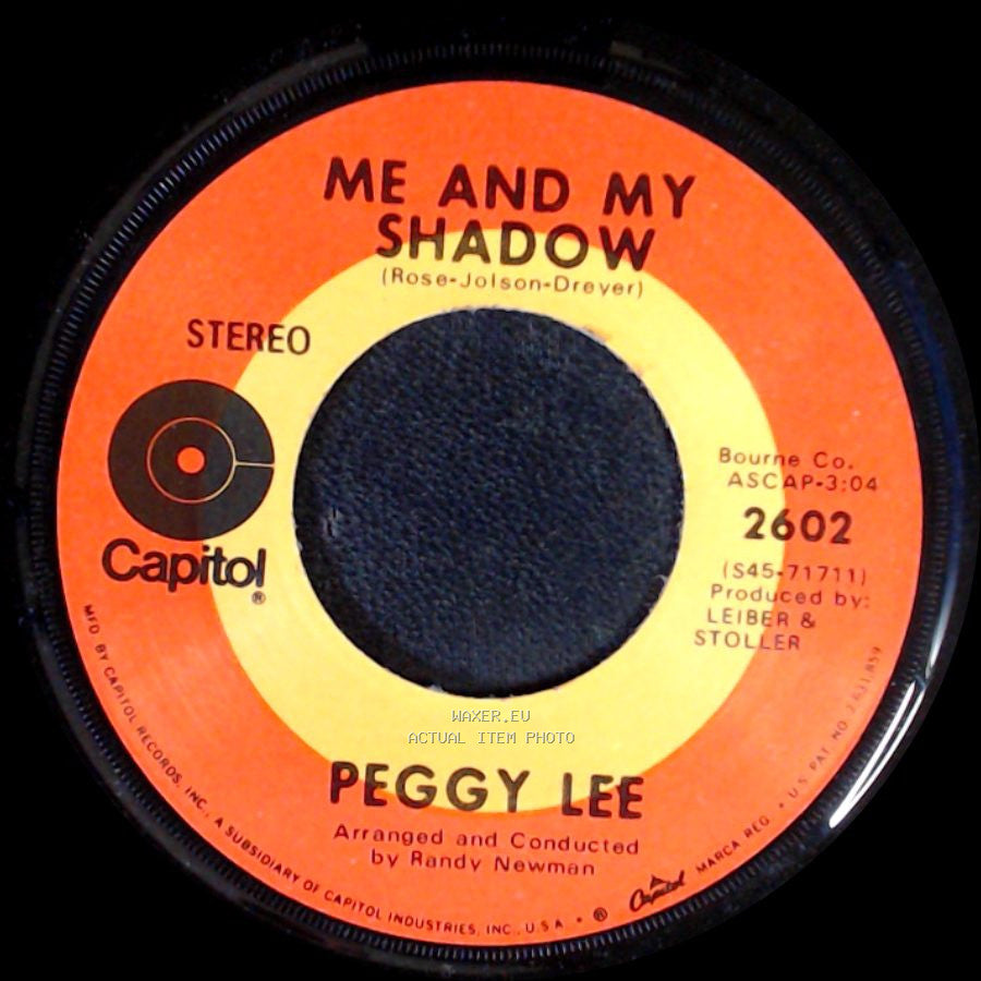 Peggy Lee - Me And My Shadow / Is That All There Is side A