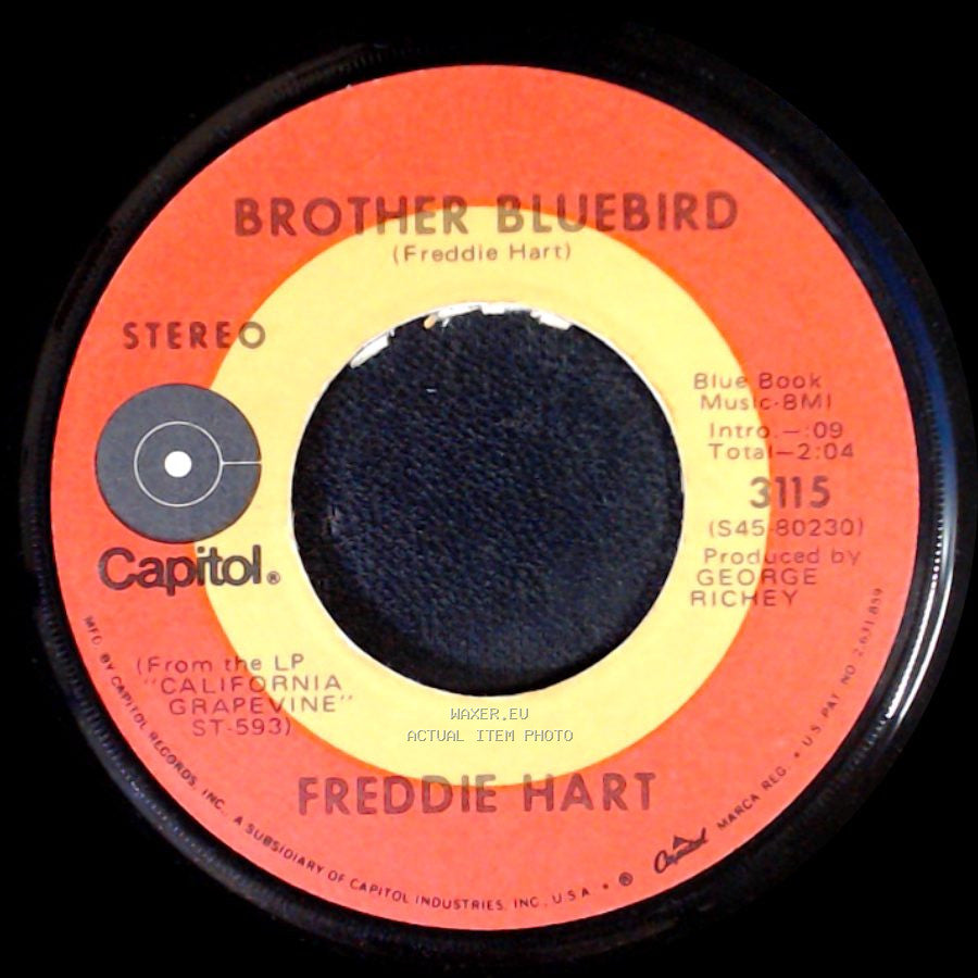 Freddie Hart - Easy Loving / Brother Bluebird side B