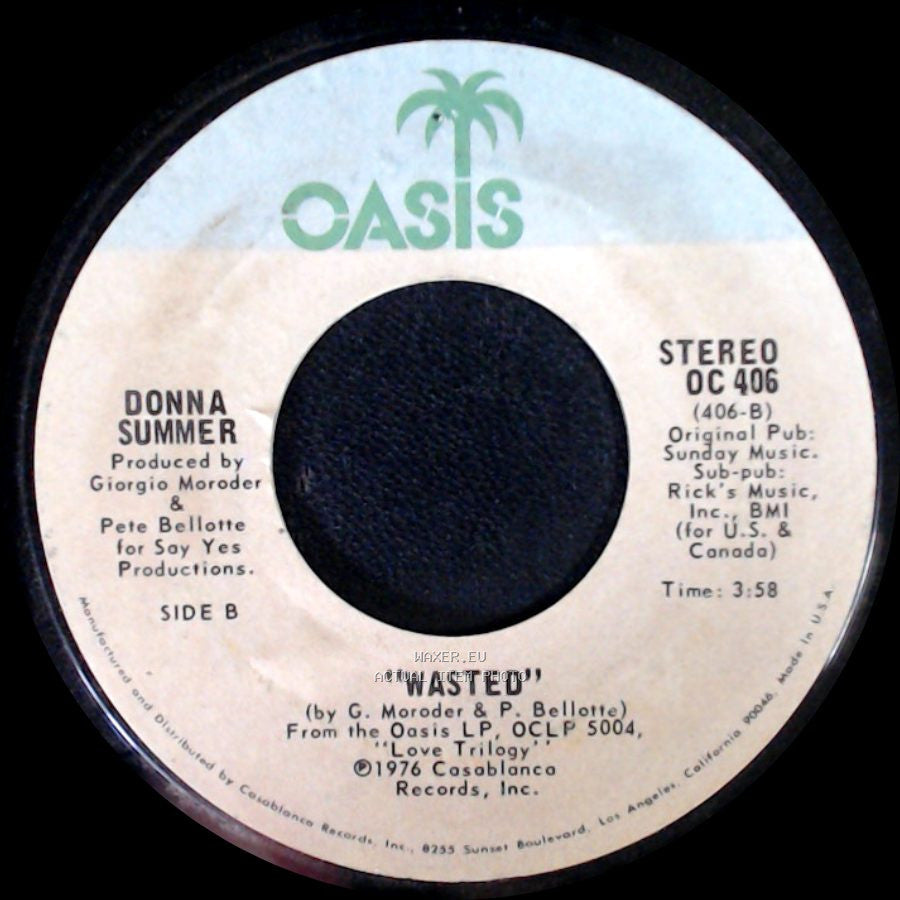 Donna Summer - Try Me, I Know We Can Make It / Wasted side B