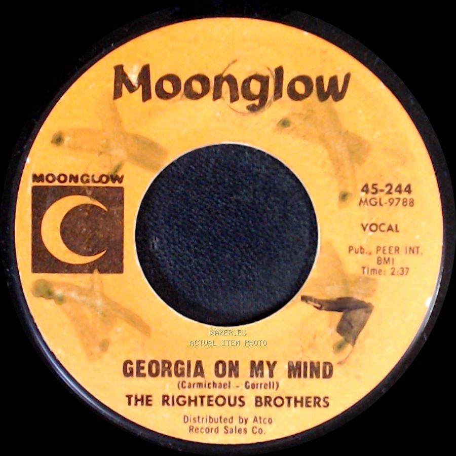 The Righteous Brothers - Georgia On My Mind / My Tears Will Go Away (Medley) side A