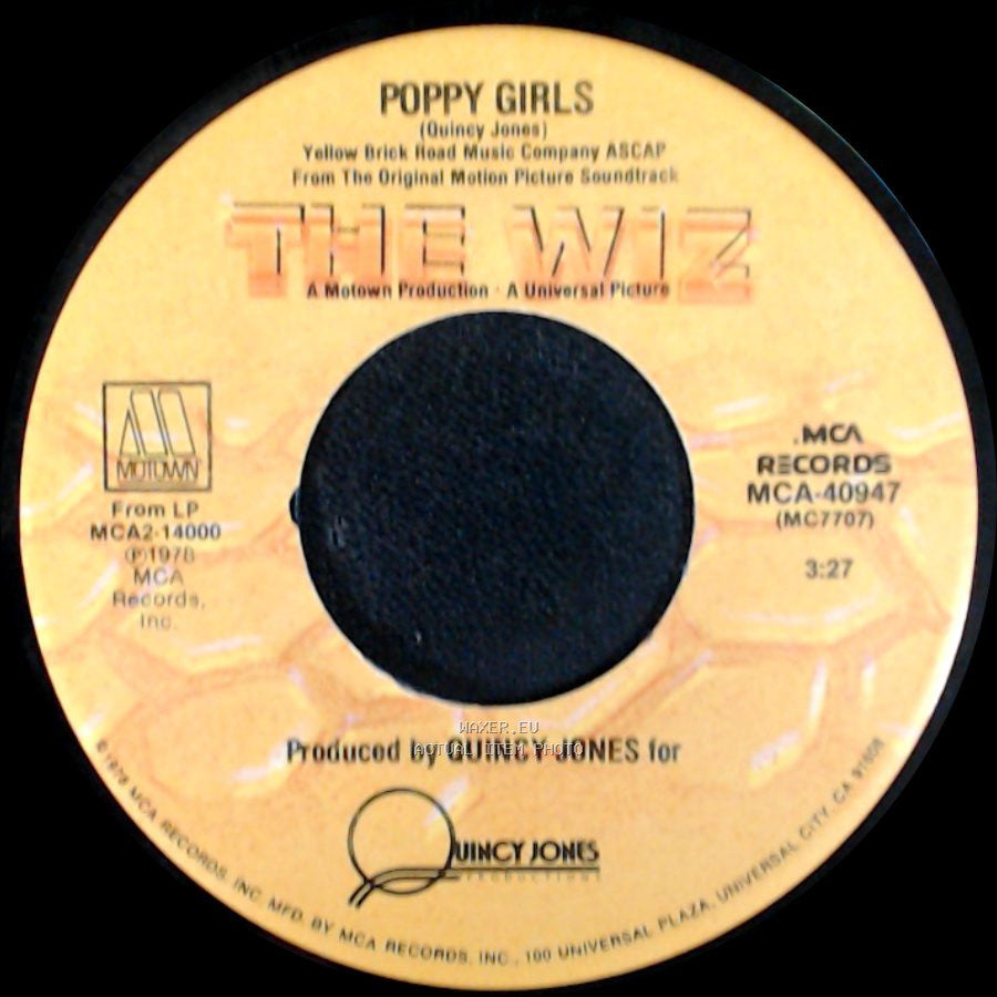 Diana Ross / Michael Jackson / The Wiz - Ease On Down The Road / Poppy Girls side B