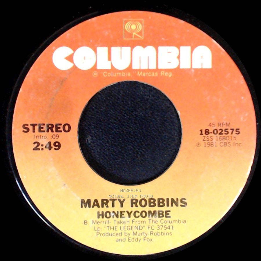 Marty Robbins - Honeycomb / Teardrops In My Heart side A