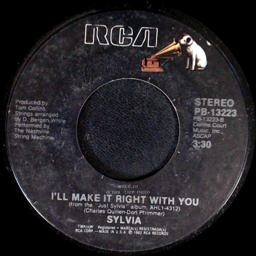 Sylvia - I'll Make It Right With You / Nobody side A