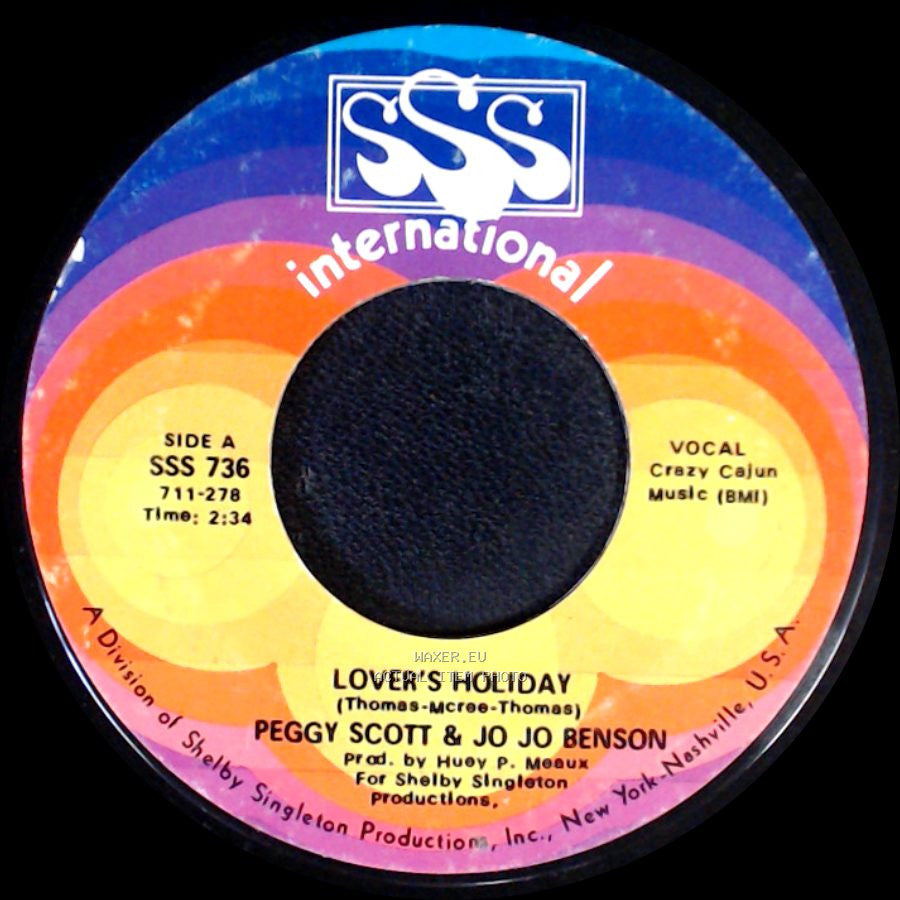 Peggy Scott & Jo Jo Benson - Lover’S Holiday / Here With Me side A