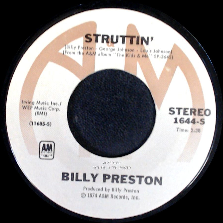 Billy Preston - You Are So Beautiful / Struttin’ side B