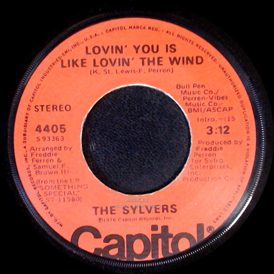 The Sylvers - High School Dance / Lovin' You Is Like Lovin' The Wind side B