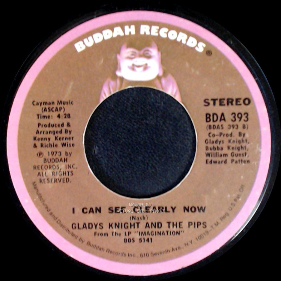 Gladys Knight And The Pips - I Can See Clearly Now / I've Got To Use My Imagination side A