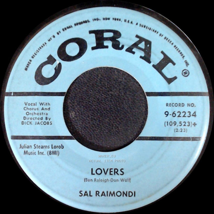 Sal Raimondi - How Deep Is The Ocean (How High Is The Sky) / Lovers side B