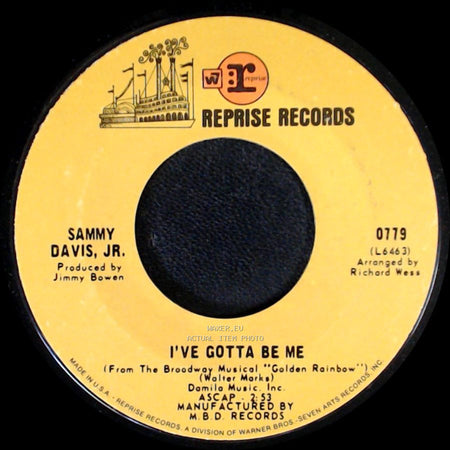 Sammy Davis, Jr. - Bein' Natural Bein' Me / I've Gotta Be Me side B