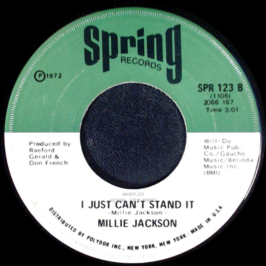 Millie Jackson - Ask Me What You Want / I Just Can't Stand It side B