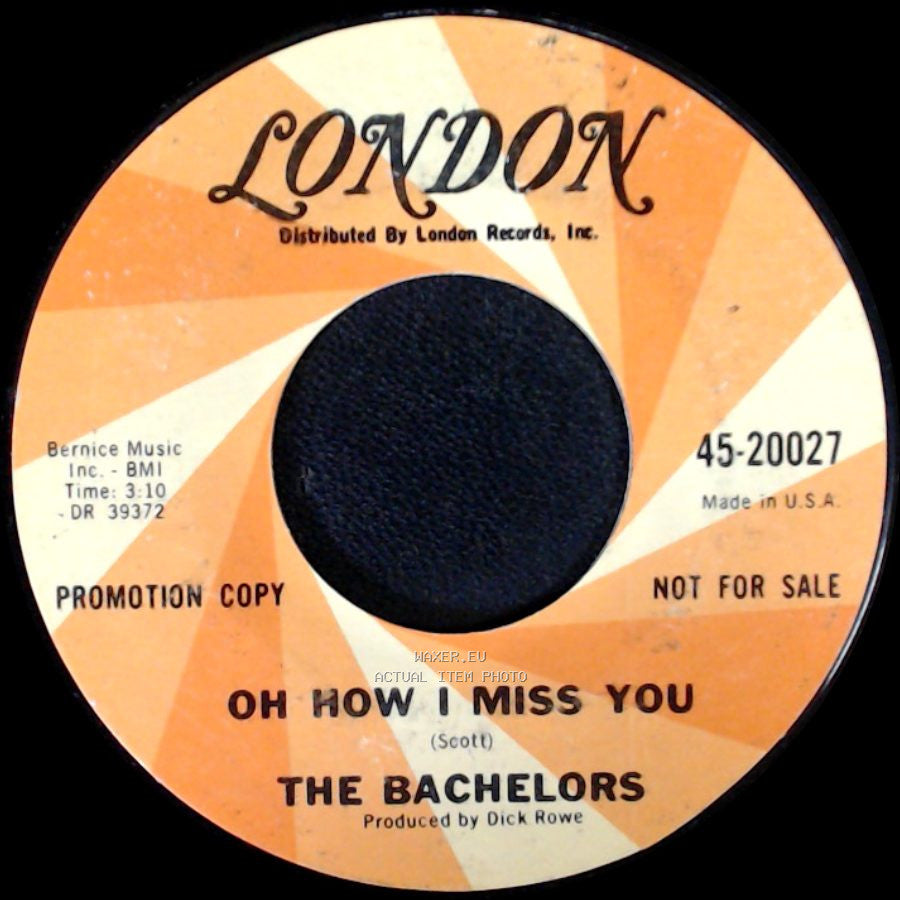 The Bachelors - Marta / Oh How I Miss You side B