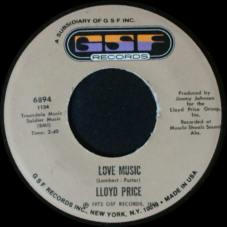 Lloyd Price - Just For Baby / Love Music side A