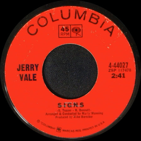 Jerry Vale - Signs / Have You Seen The One I Love Go By side A