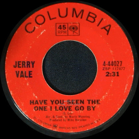Jerry Vale - Signs / Have You Seen The One I Love Go By side A