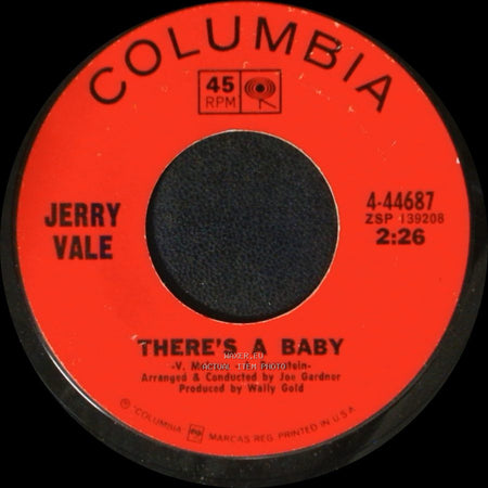 Jerry Vale - Where Are They Now / There's A Baby side B