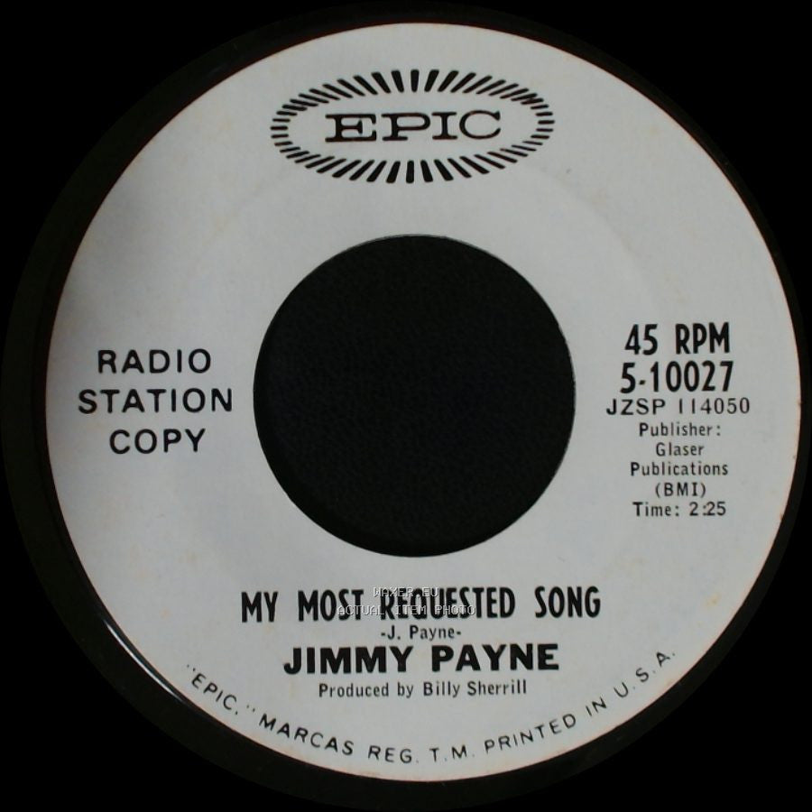 Jimmy Payne - What Does It Take? / My Most Requested Song side B