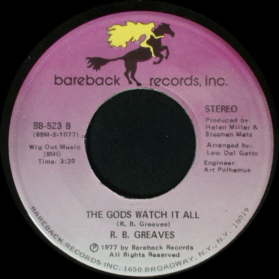 R. B. Greaves - Who's Watching The Baby (Margie) / The Gods Watch It All side A