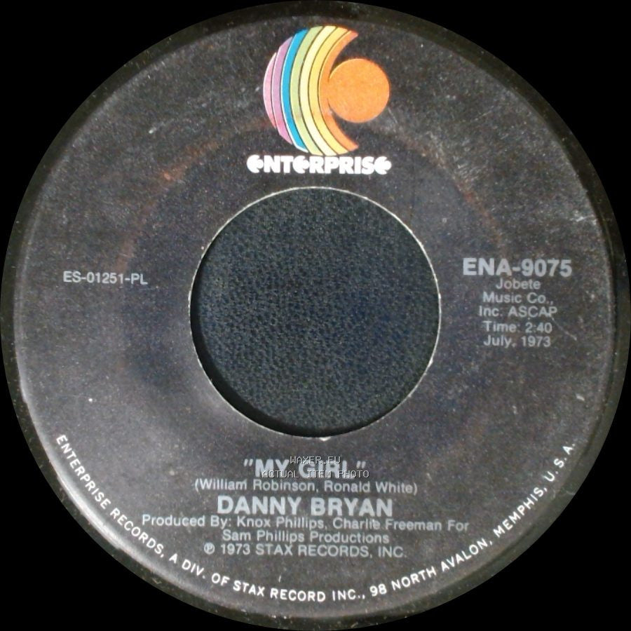 Danny Bryan - Get Down To It / My Girl side B