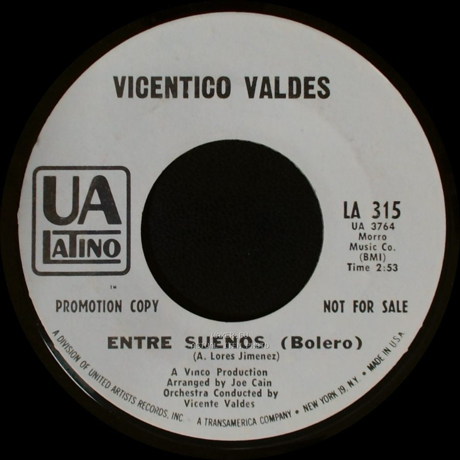 Vicentico Valdes - El Molino De Tu Mente (The Windmills Of Your Mind) / Entre Suenos (Bolero) side B