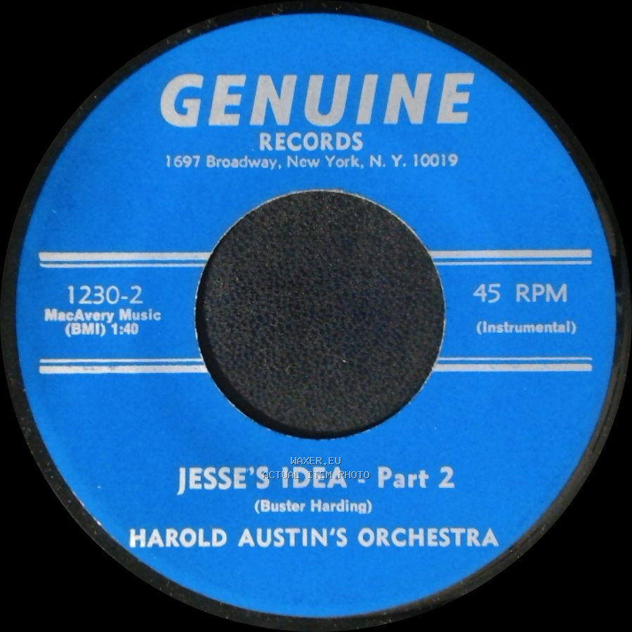 Harold Austin's Orchestra - Jesse's Idea - Part 2 / Jesse's Idea - Part 1 side A