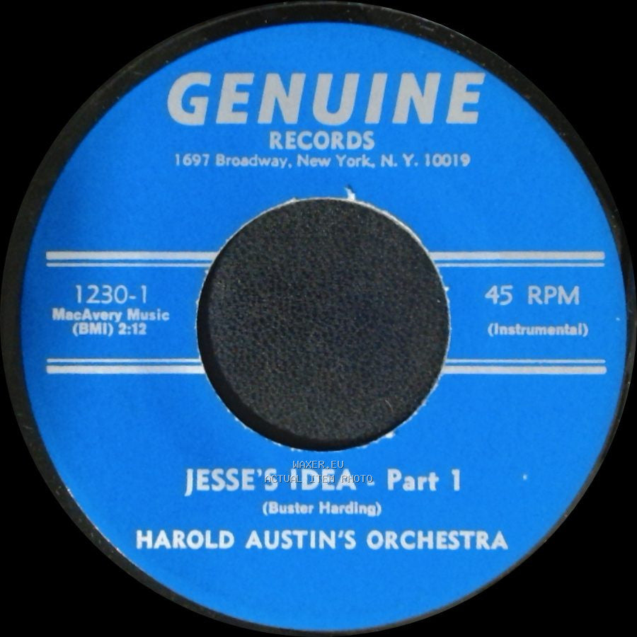 Harold Austin's Orchestra - Jesse's Idea - Part 2 / Jesse's Idea - Part 1 side B