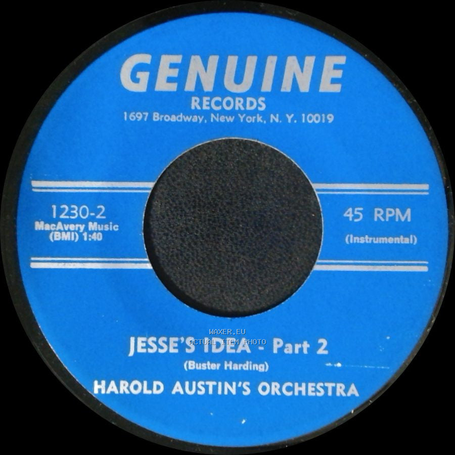 Harold Austin's Orchestra - Jesse's Idea - Part 2 / Jesse's Idea - Part 1 side A