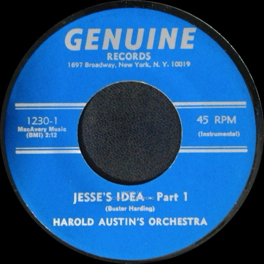 Harold Austin's Orchestra - Jesse's Idea - Part 2 / Jesse's Idea - Part 1 side B