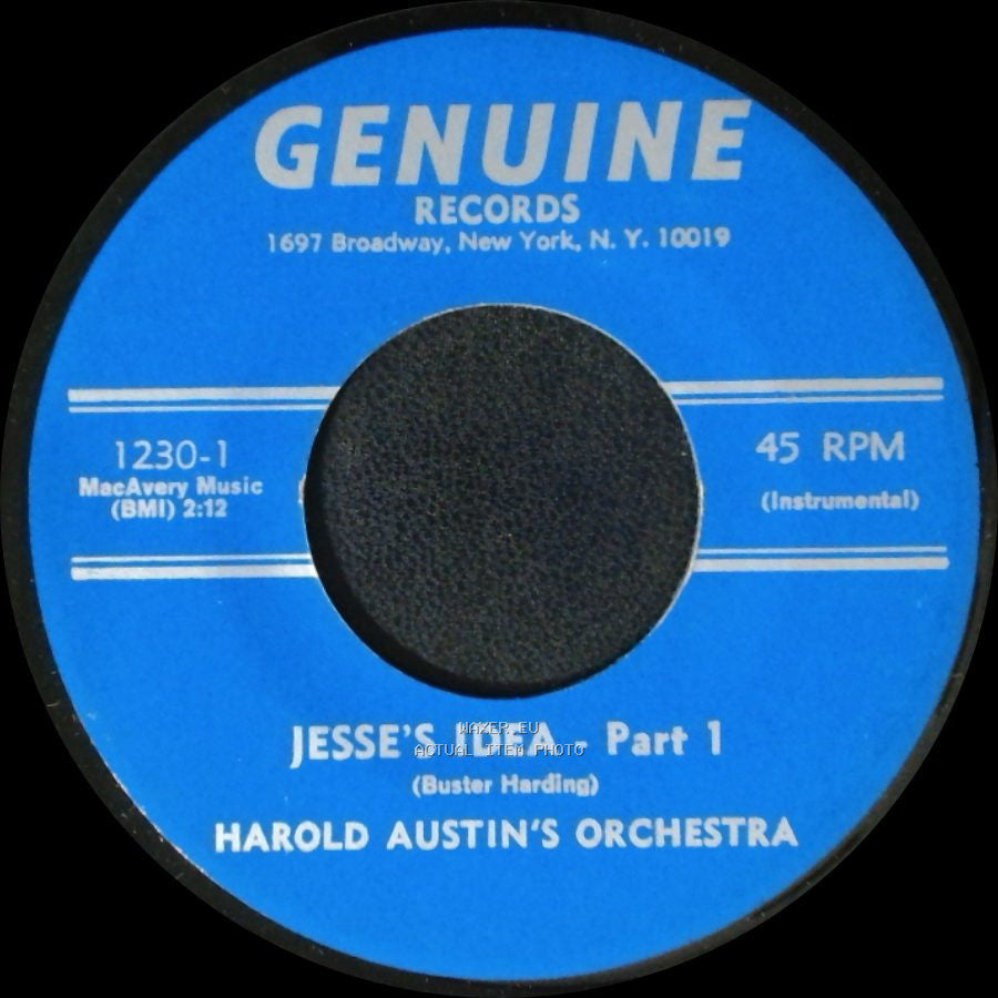 Harold Austin's Orchestra - Jesse's Idea - Part 1 / Jesse's Idea - Part 2 side A