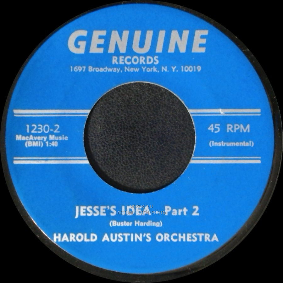 Harold Austin's Orchestra - Jesse's Idea - Part 1 / Jesse's Idea - Part 2 side B