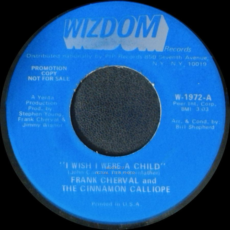 Frank Cherval And The Cinnamon Calliope - I Wish I Were A Child / Devils Are Dancing Tonight side B