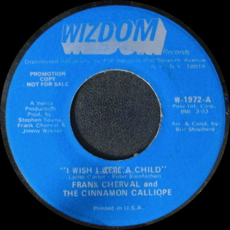 Frank Cherval And The Cinnamon Calliope - I Wish I Were A Child / Devils Are Dancing Tonight side B