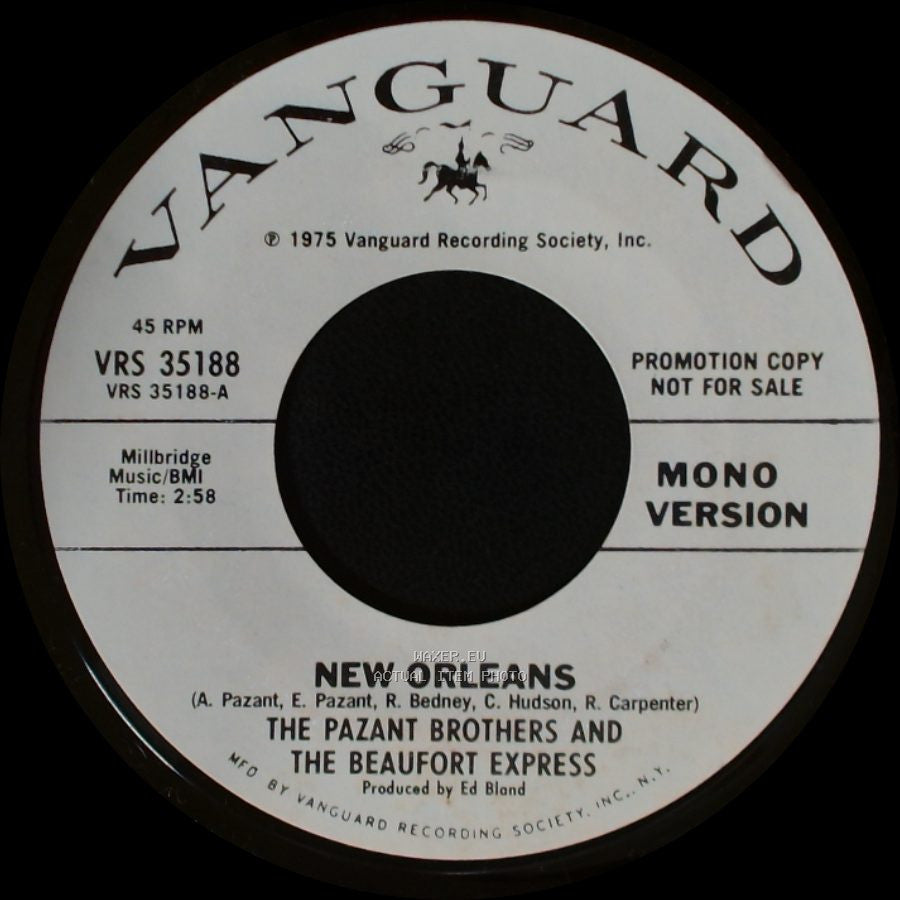 The Pazant Brothers And The Beaufort Express - New Orleans / New Orleans side B