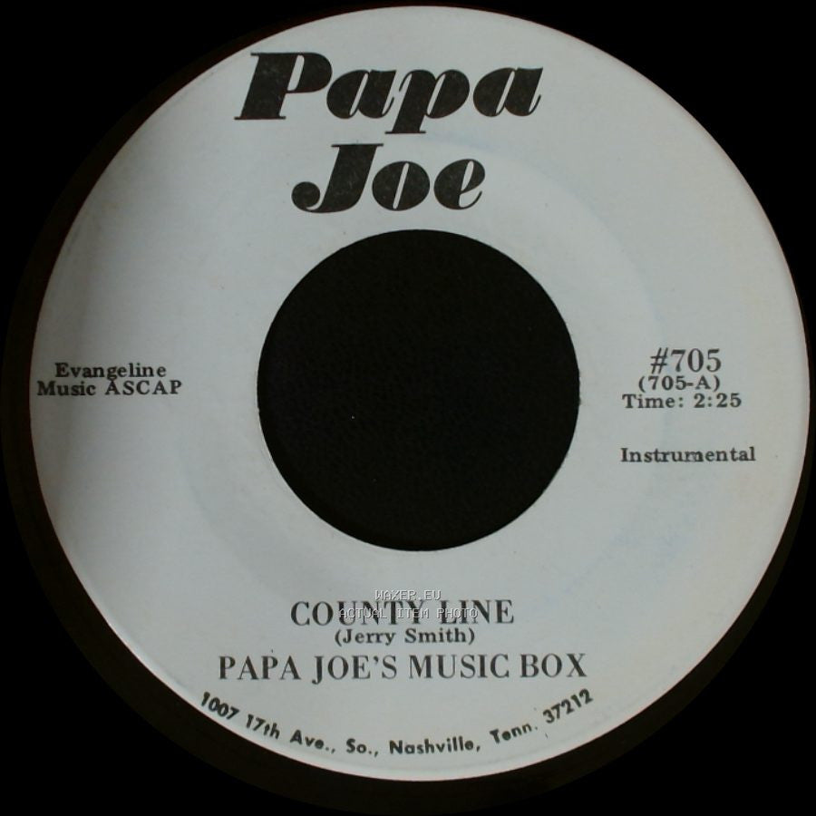 Papa Joe's Music Box / Papa Joe - Don't Get Around Much Anymore / County Line side B