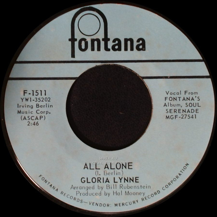 Gloria Lynne - All Alone / Watermelon Man side A