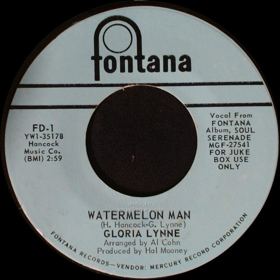Gloria Lynne - Watermelon Man / All Alone side A